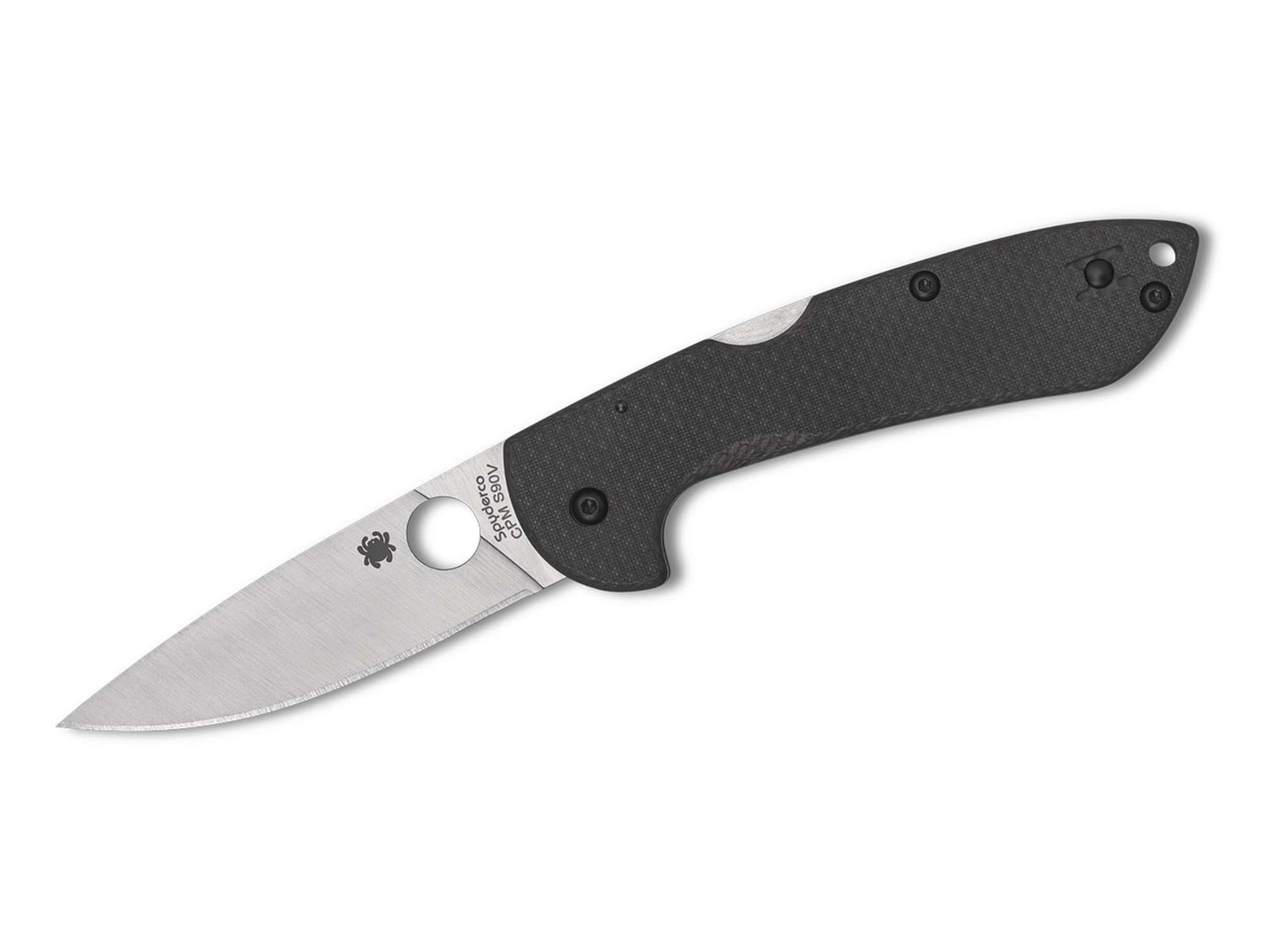 Siren Carbon Fiber CPM S90V Sprint Run PlainEdge Spyderco