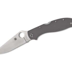Stretch 2 XL Gray G10 CPM CruWear PlainEdge Spyderco