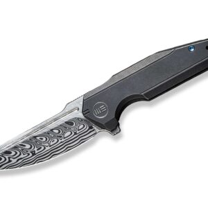 StarHawk Titanium Black Damascus WE Knife