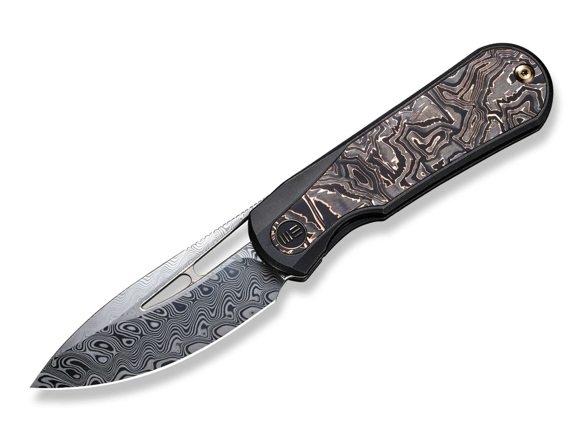 Baloo Damascus Titanium CF Black WE Knife