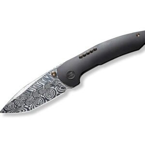Trogon Titanium Black Damascus WE Knife