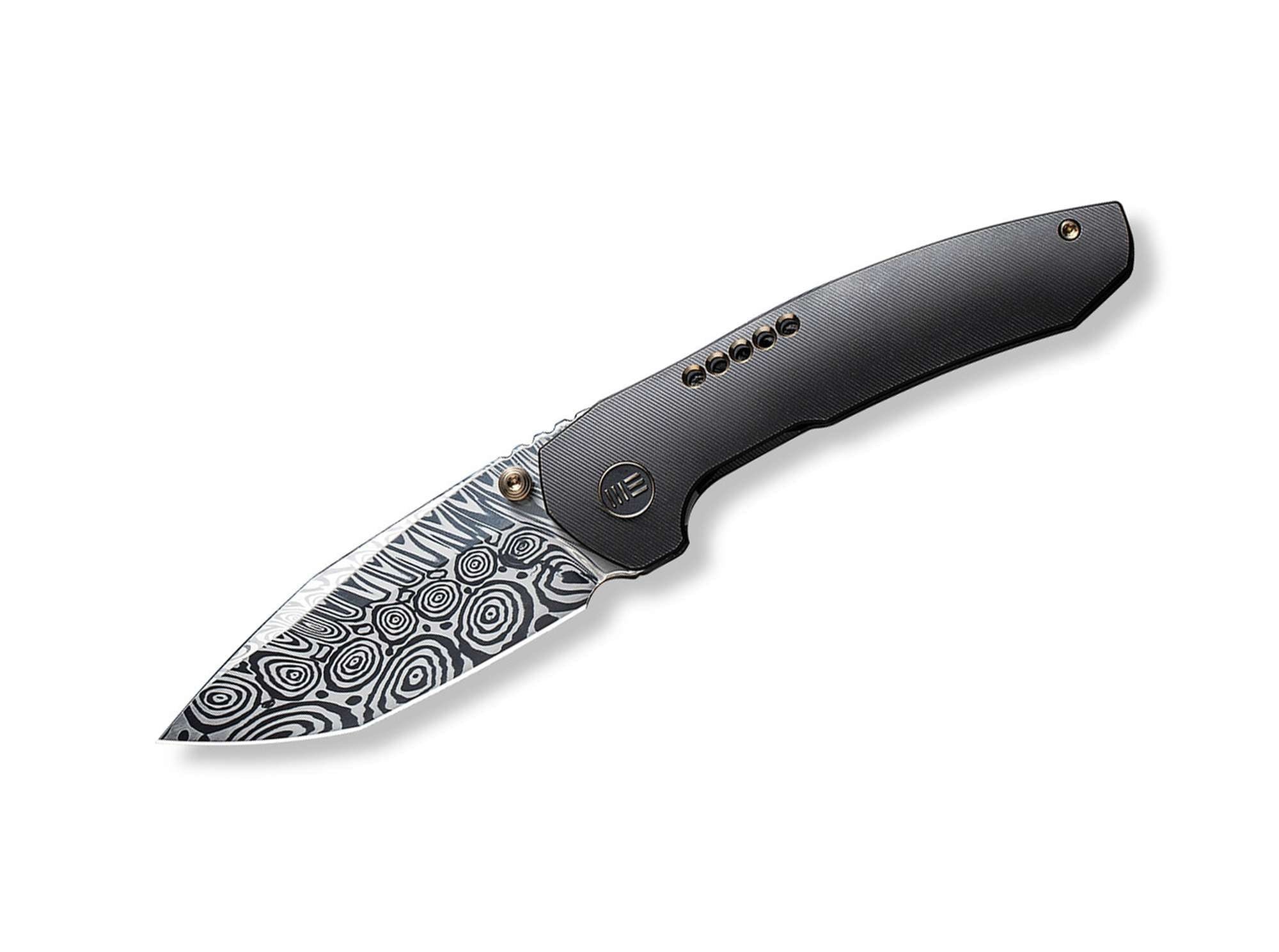 Trogon Titanium Black Damascus WE Knife