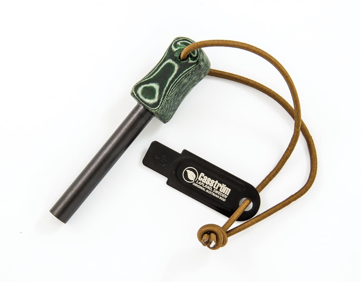 Casström Fire striker (Army), Green micarta