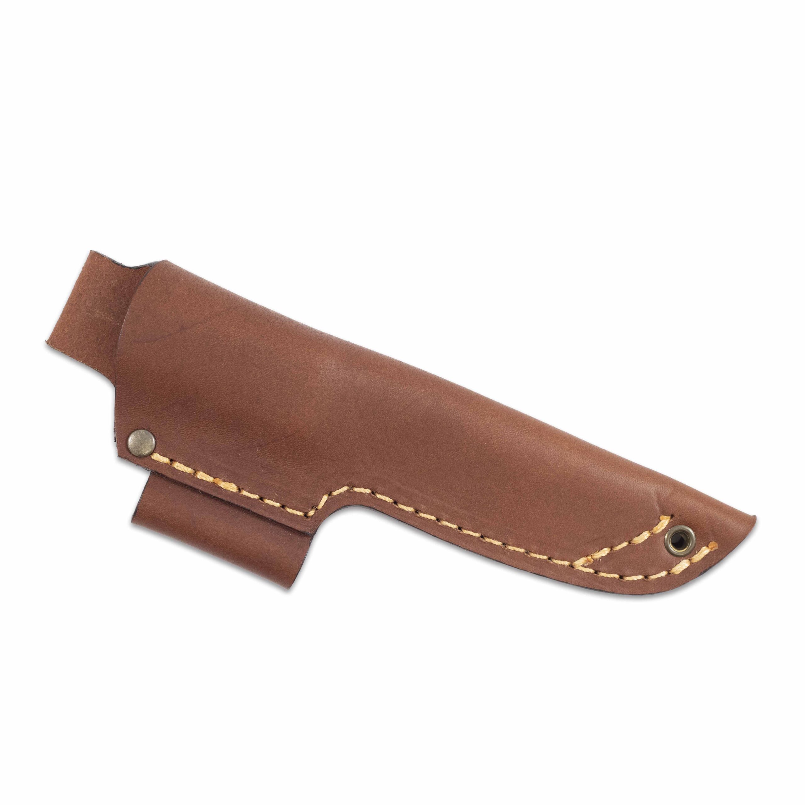 Casström No.10 Bushcraft Sheath - Cognac w. steel holder