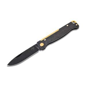 Böker Plus Atlas Black Stonewash Brass