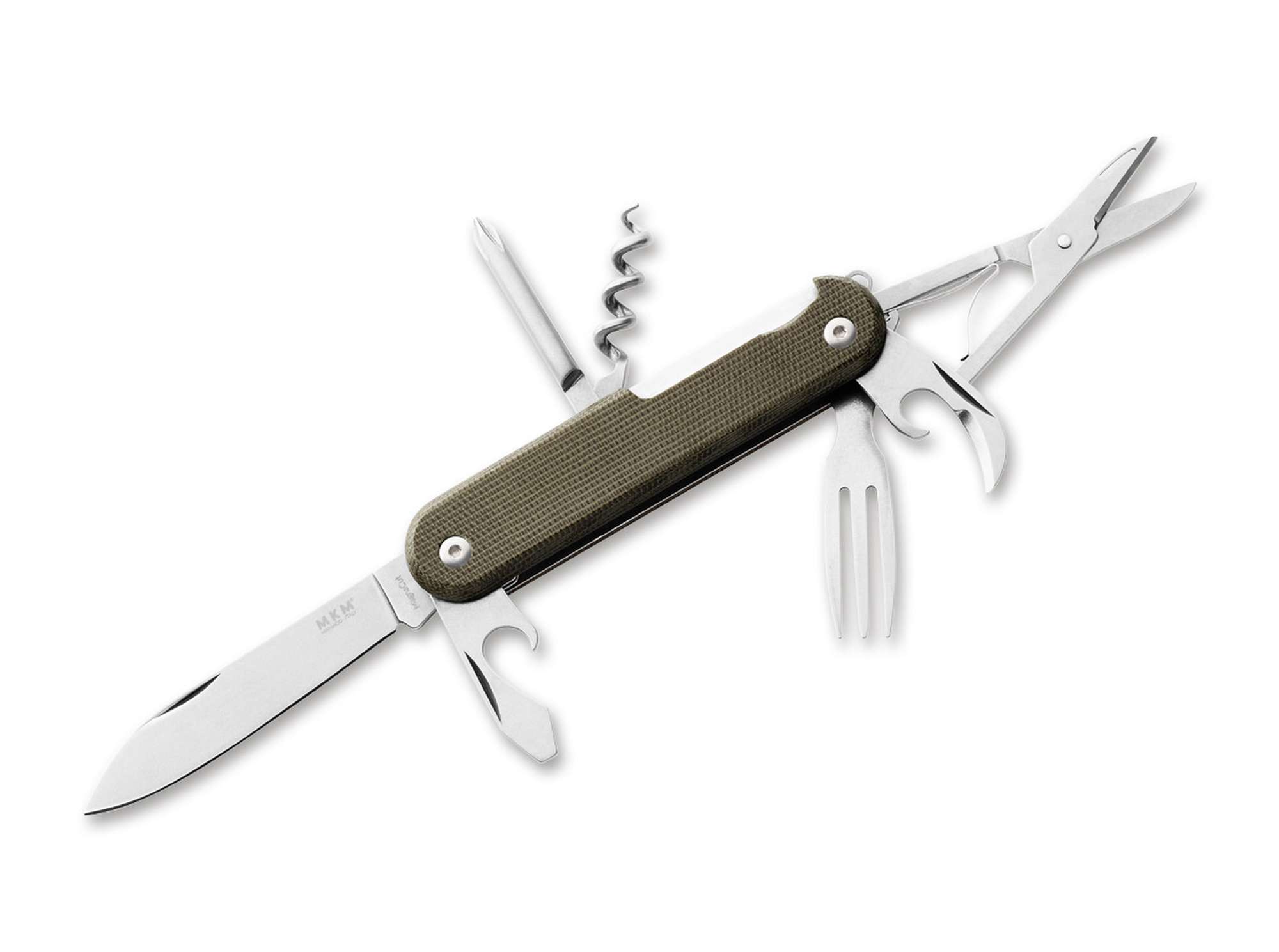 MKM Campo 7 MagnaCut Micarta Green