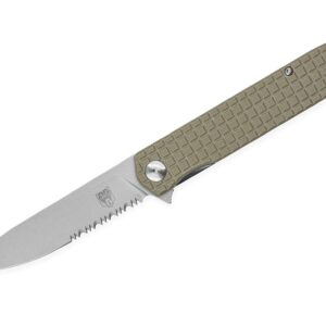 CobraTec Medium Cayden Tan Drop Serrated
