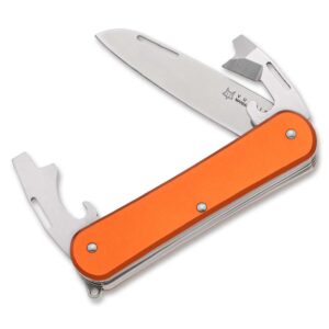 Fox Knives Vulpis 130-3 Aluminum Orange