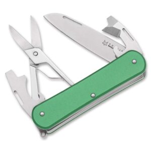 Fox Knives Vulpis 130-F4 Aluminum OD Green