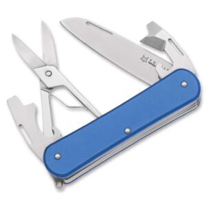 Fox Knives Vulpis 130-F4 Aluminum Sky Blue