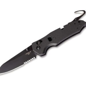 Hogue Trauma First Response Tool 3.4 G10 Solid Black Serrated