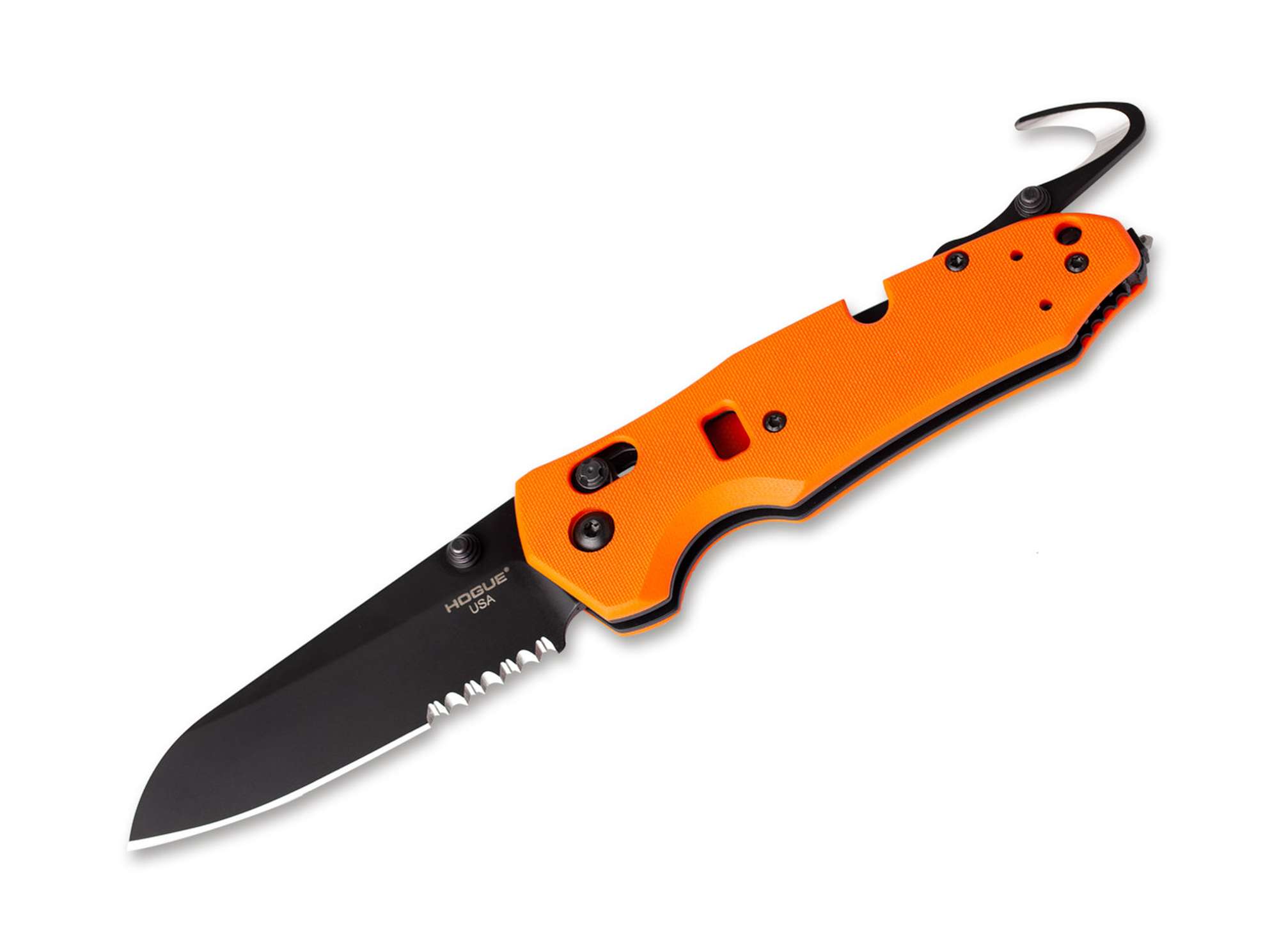 Hogue Trauma 3.5 First Response Tool G10 Orange Serrated