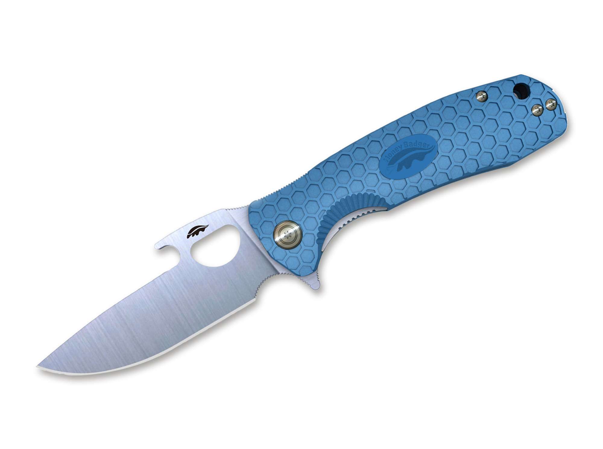 Honey Badger Opener Small Blue 8Cr13MoV DP