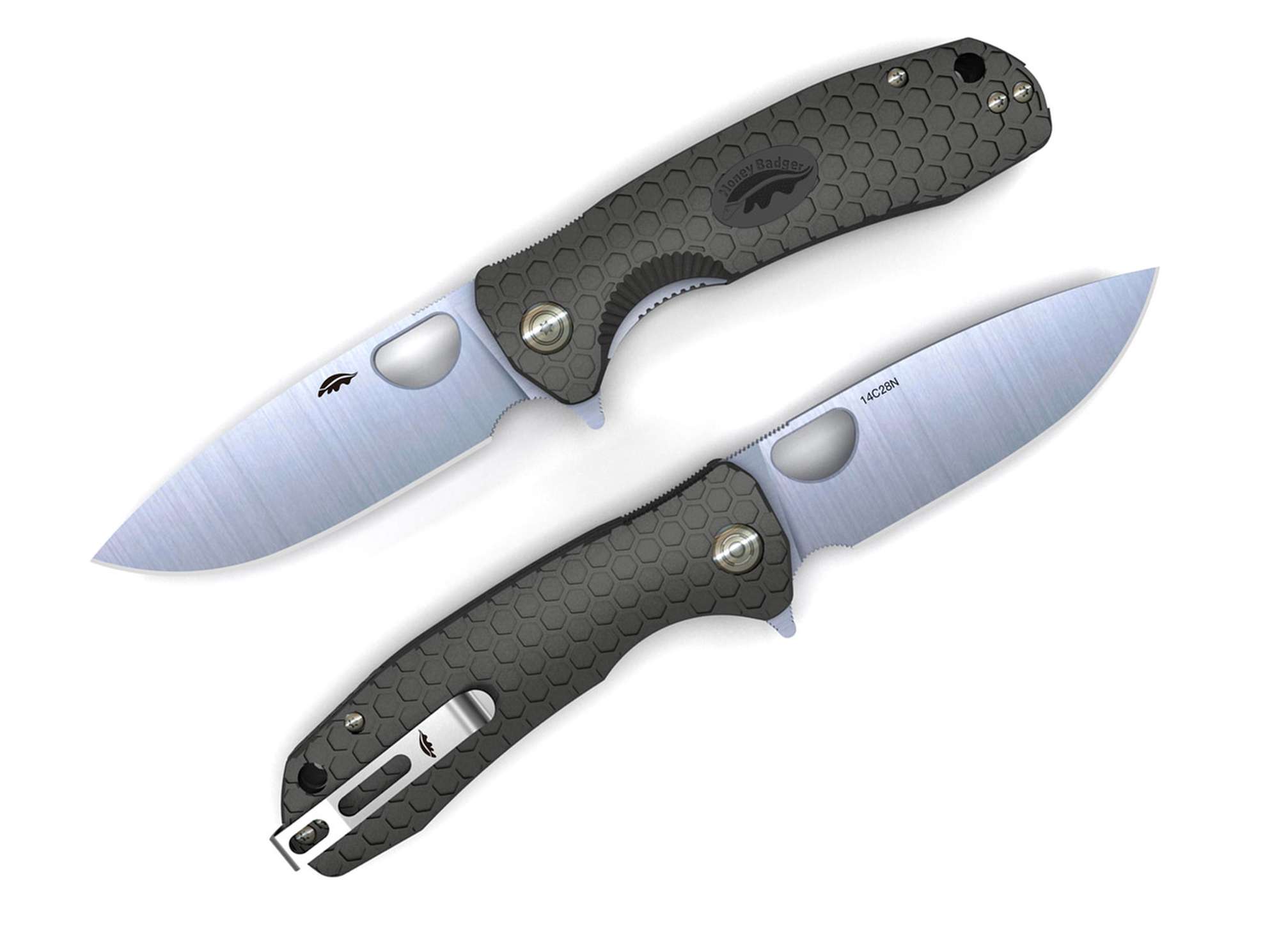 Honey Badger Flipper 14C28N Medium Black