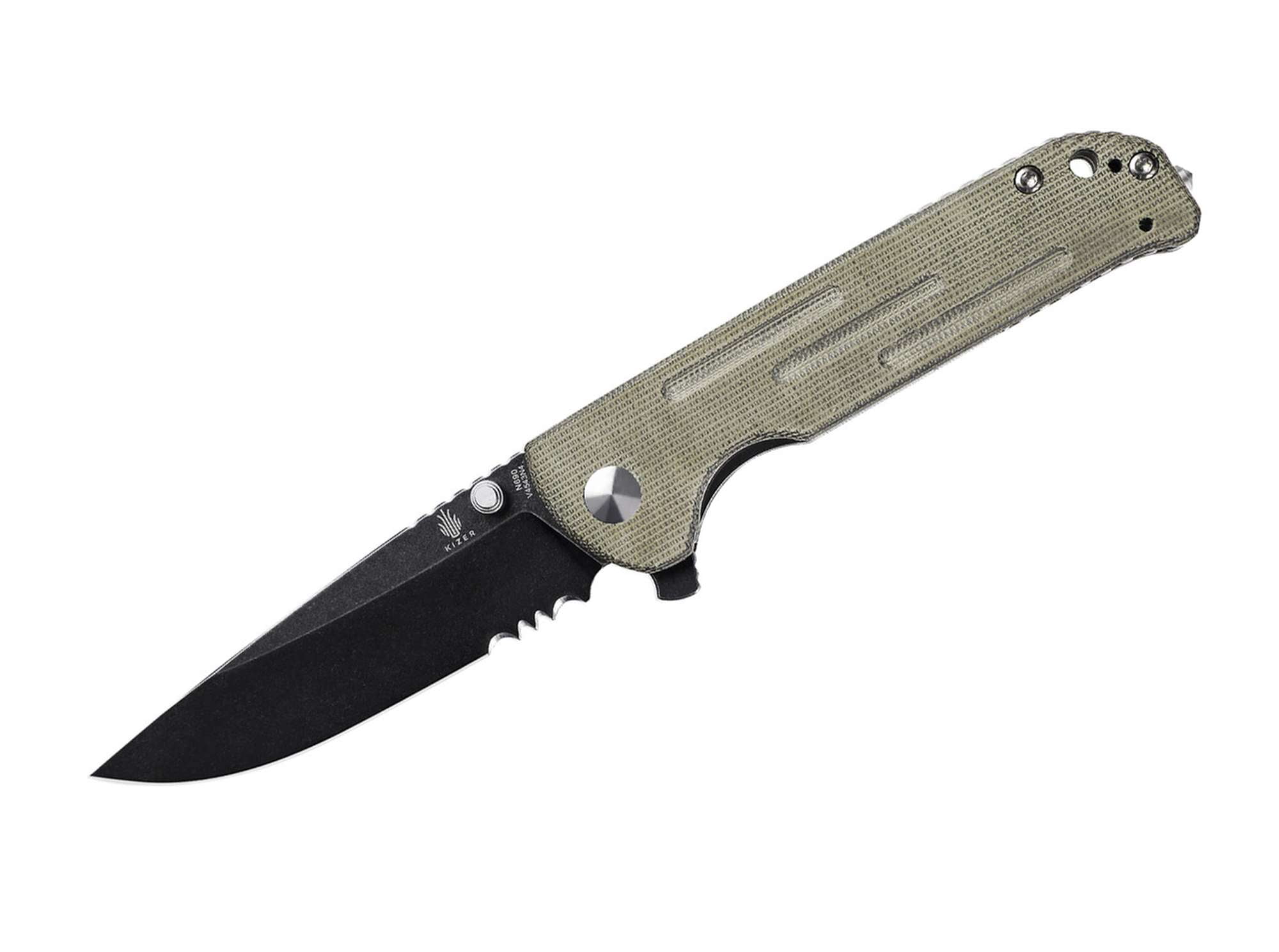 Kizer Justice Micarta Green
