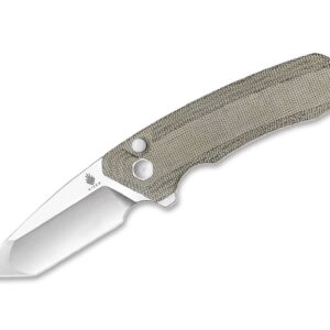 Kizer Mad Tanto Micarta Green