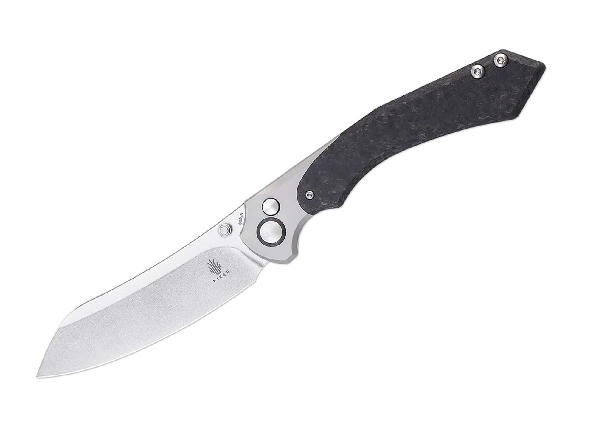 Kizer Clairvoyant S35VN Titanium CF
