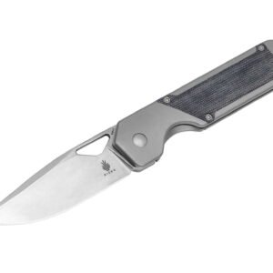 Kizer Militaw Titanium Micarta Grey