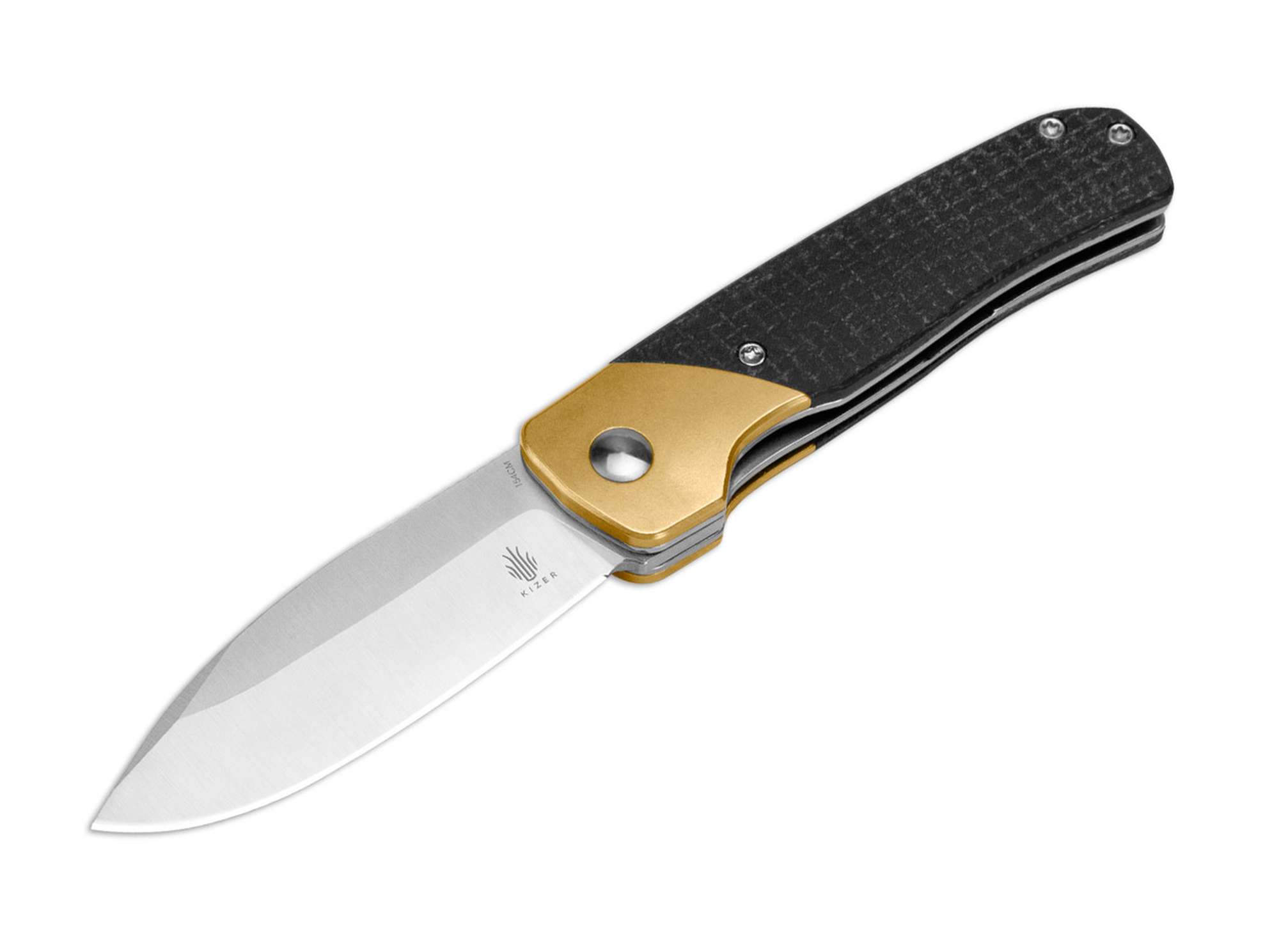 Kizer Gravel Brass Micarta Black