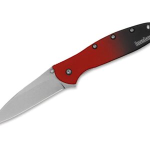 Kershaw Leek Aluminum Red Black Gradient