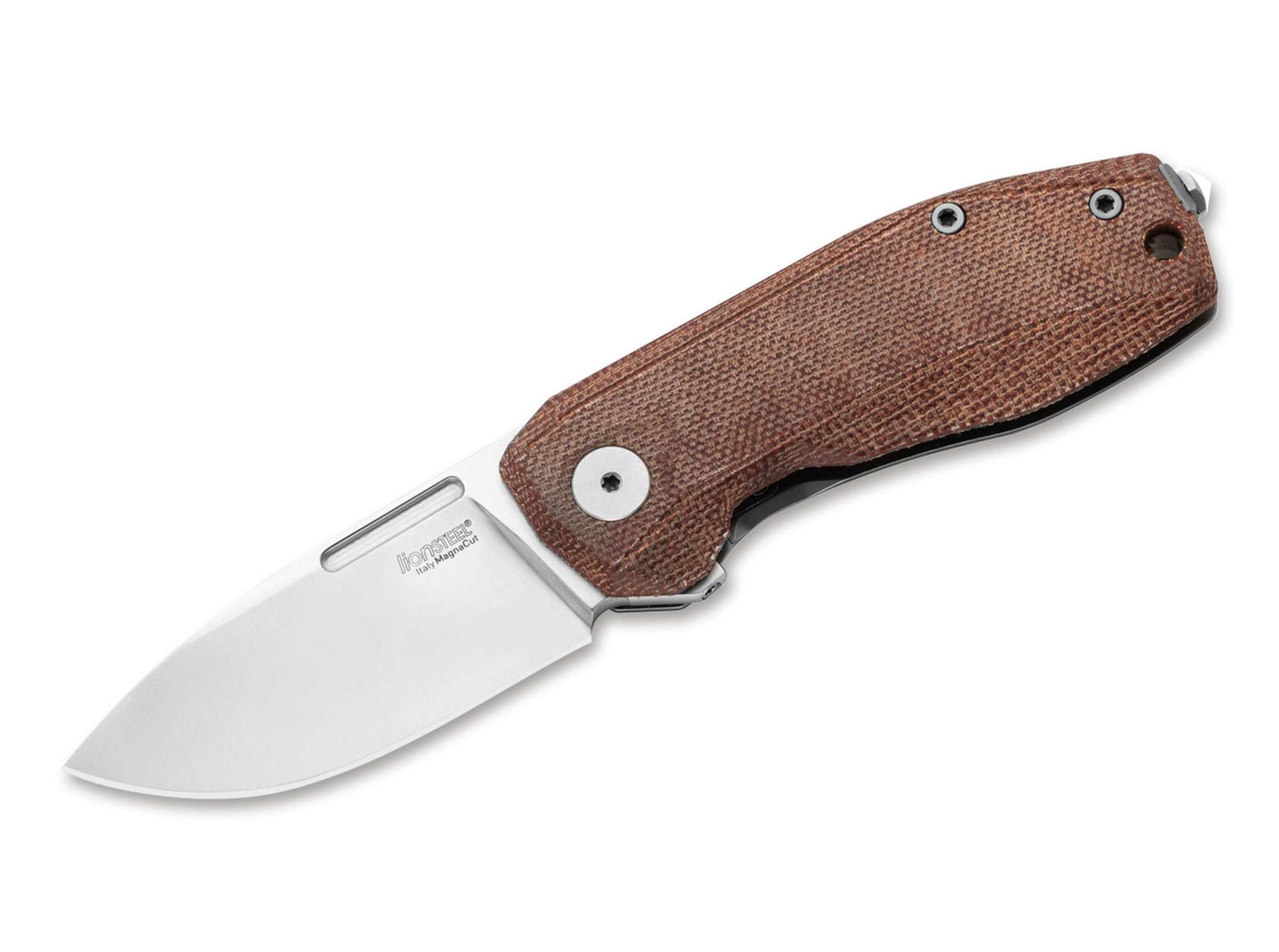 LionSteel Nano Titanium Micarta Natural