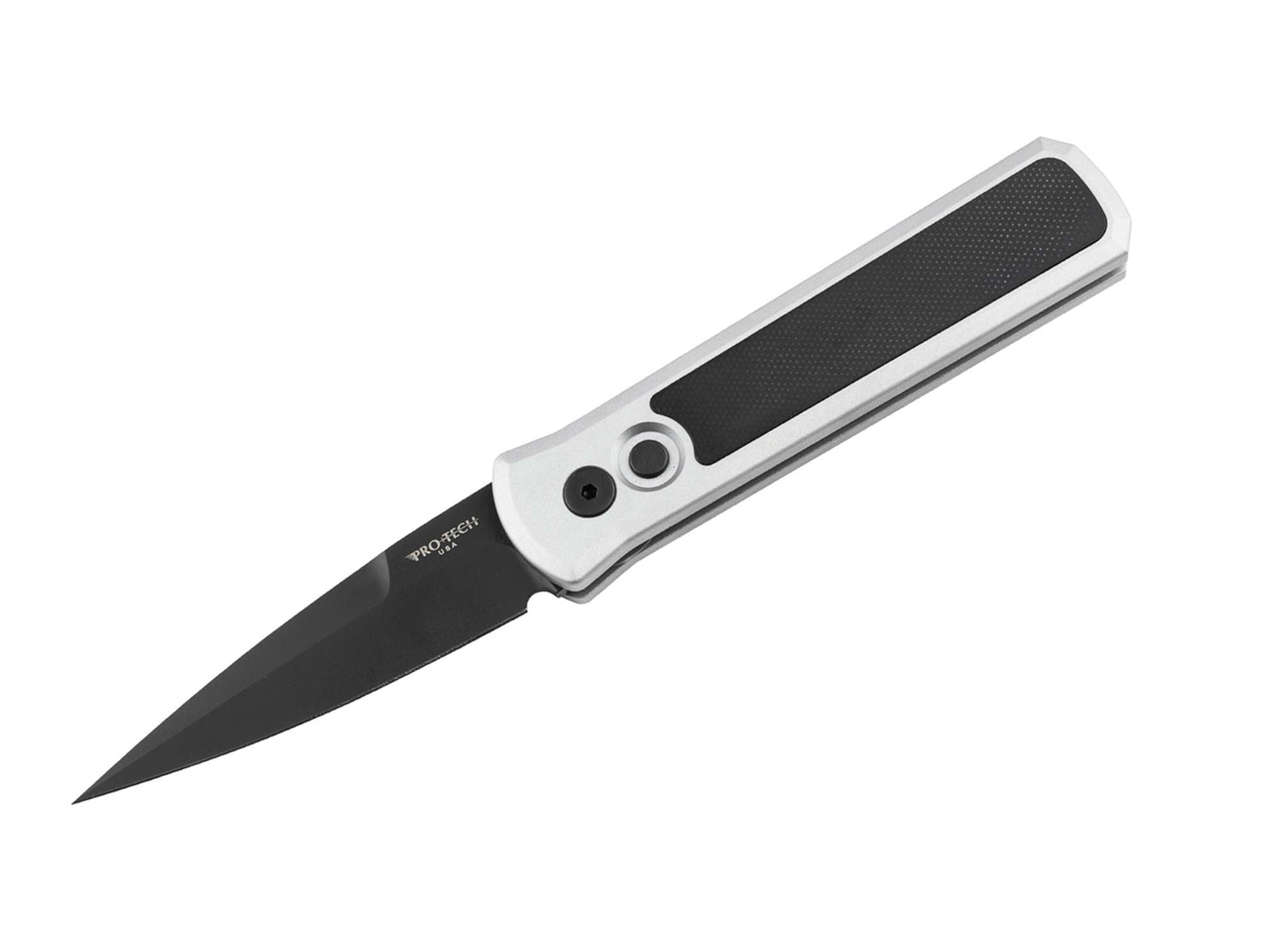 Pro-Tech 756 Godson Aluminum Grey G10 Black DLC