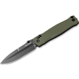 Real Steel Muninn G10 OD Green Black Blade