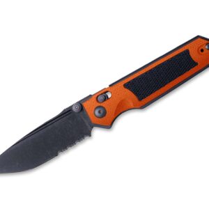 Real Steel Sacra TAC Serrated G10 Orange & Black