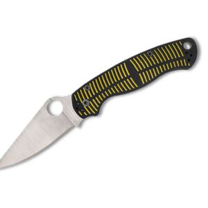 Spyderco Para Military 2 Salt Yellow & Black CPM MagnaCut PlainEdge