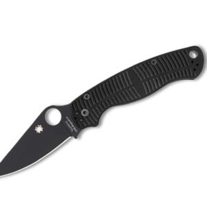 Spyderco Para Military 2 Salt Black G10 CPM MagnaCut Black Blade PlainEdge