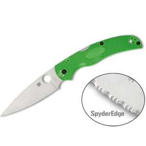 Spyderco Native Chief Lightweight Salt LC200N Green FRN SpyderEdge