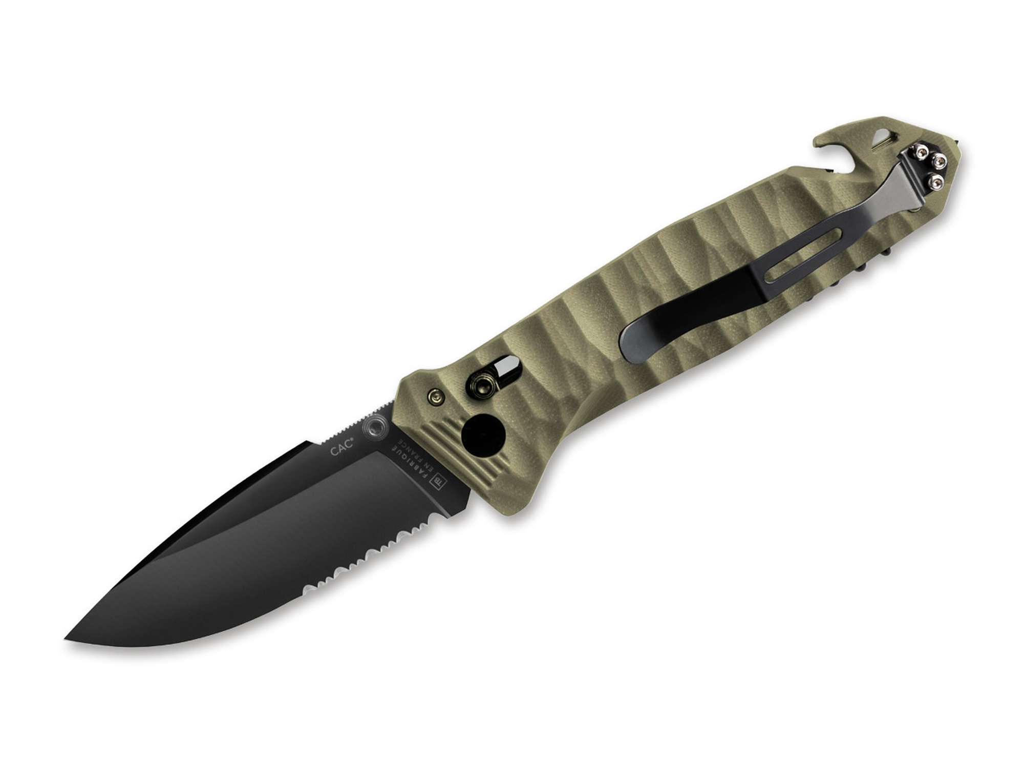 TB Outdoor C.A.C. PA6 Textured Kaki Serrated