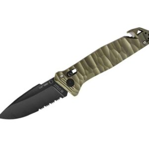 TB Outdoor C.A.C. S200 G10 Textured Kaki Serrated