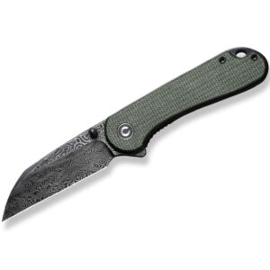 CIVIVI Elementum Micarta Green Damascus