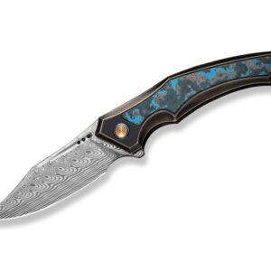 WE Knife Orpheus Ltd Titanium Arctic Storm CF Damascus