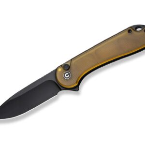 CIVIVI Button Lock Elementum II Ultem Amber & Black