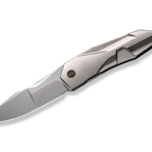 WE Knife Solid Titanium Grey Bead Blasted