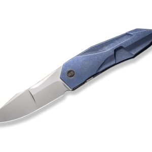 WE Knife Solid Titanium Blue