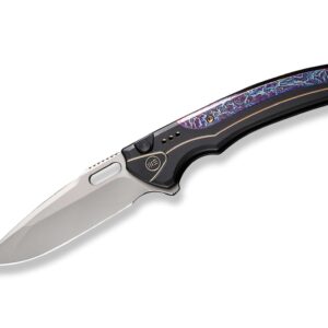 WE Knife Exciton Ltd Bead Blasted Flamed Titanium