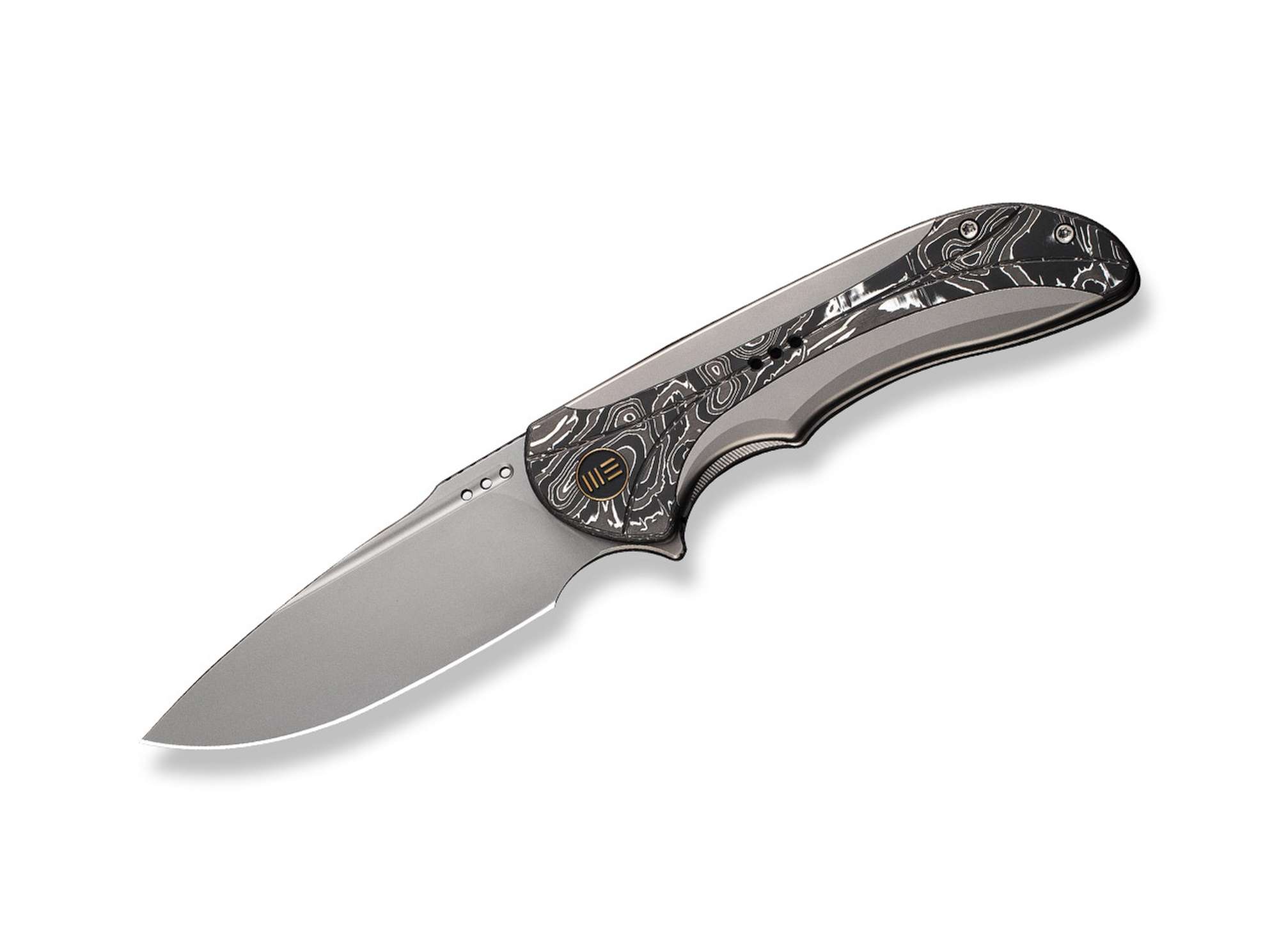 WE Knife Equivik Titanium Grey Aluminum Foil CF