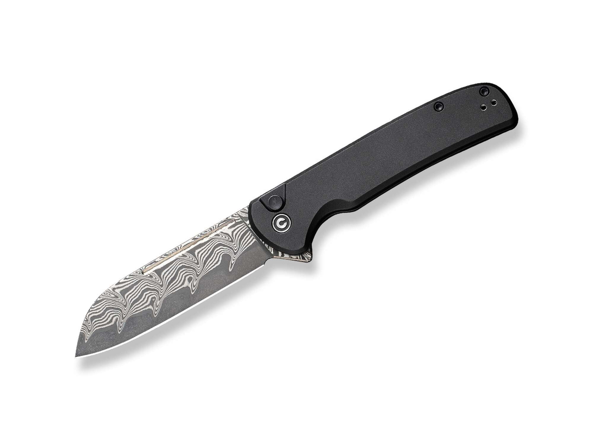 CIVIVI Chevalier II Aluminum Black Damascus