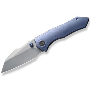WE Knife High-Fin Titanium Blue