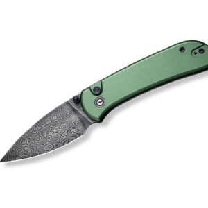 CIVIVI Qubit Aluminum Green Damascus