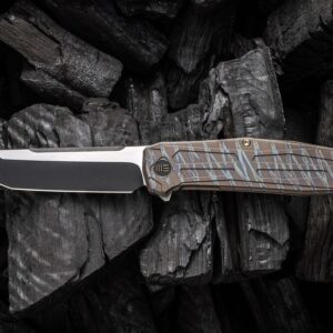 WE Knife Shadowfire Titanium Tiger Stripe Two Tone