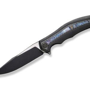WE Knife Zonda Titanium Black Twill CF Flamed