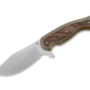 Fox Knives East Wood Tiger Bronze Titanium Ziricote