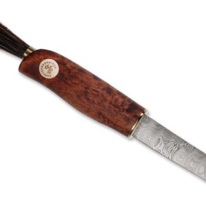 Karesuando Svampkniv Zwampe Brun Damasteel Nordic Light