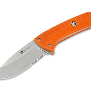 Maserin SAX Knife G10 Orange Saw Blade