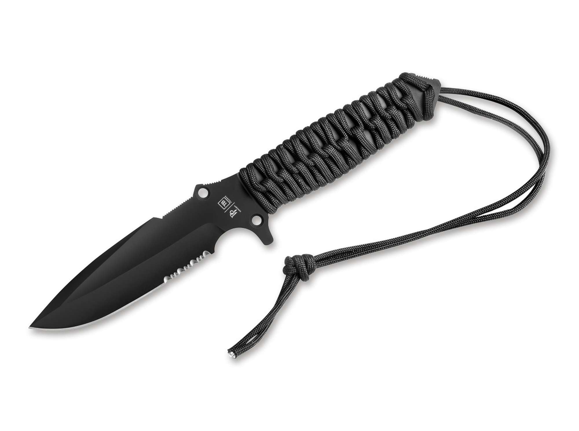 TB Outdoor Maraudeur Paracord Black Serrated