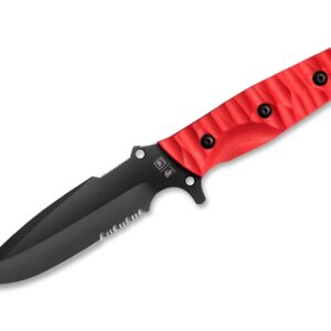 TB Outdoor Maraudeur G10 Textured Red Serrated
